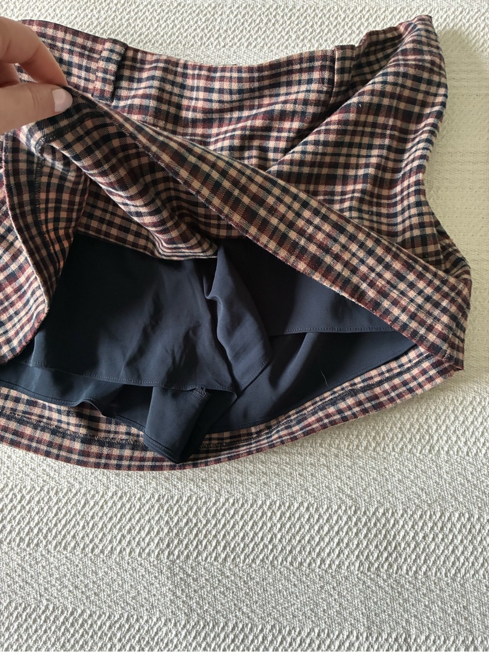 Abercrombie & Fitch Brown and Black Plaid Mini Skirt - Picture 5 of 5
